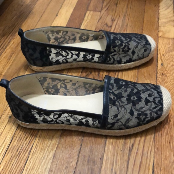 Stuart Weizmann Black espadrilles size 10 - Picture 2 of 5